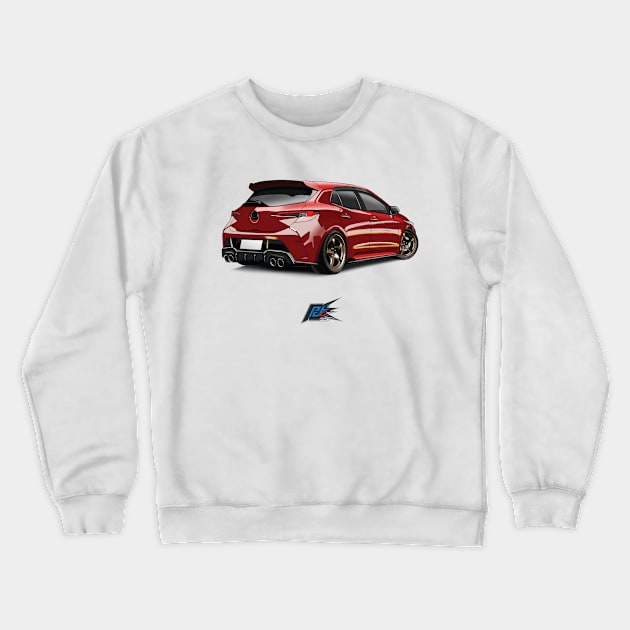 corolla altis hatch Crewneck Sweatshirt by naquash